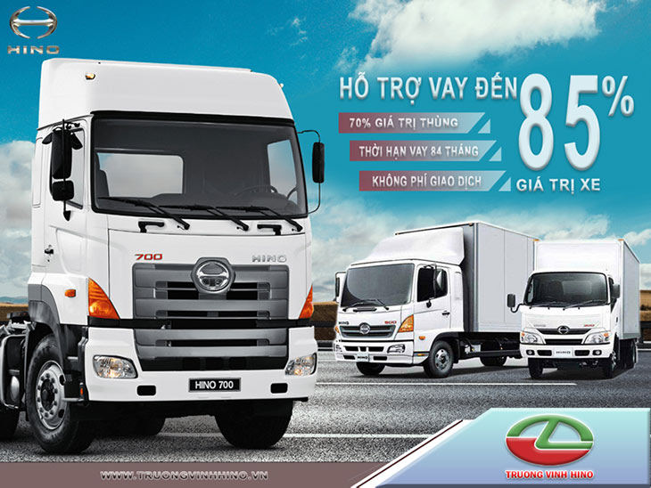 Vay mua xe Hino - Vay mua xe tải Hino trả góp tháng 11 - 2022